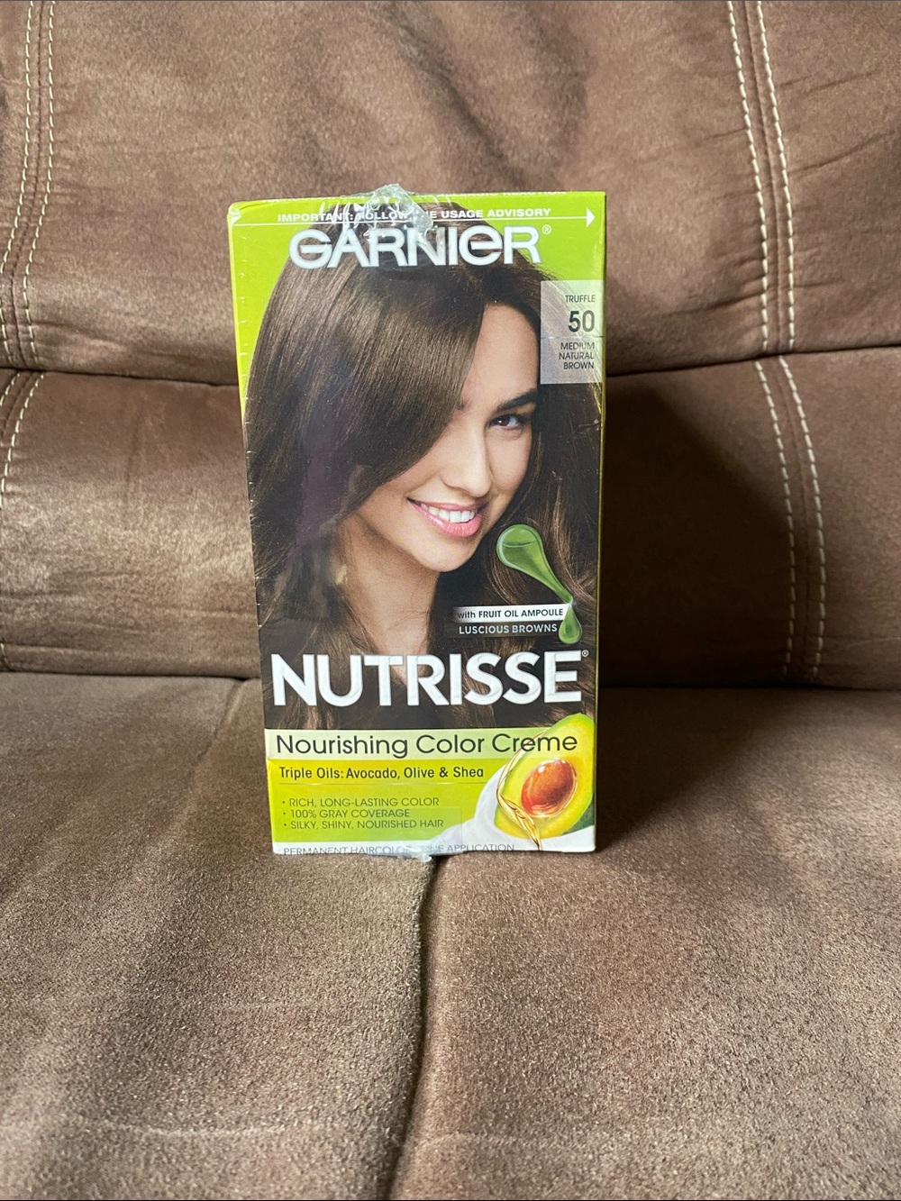 Garnier Nutrisse Nourishing Color Creme - Medium Natural Brown (50). Set of 2